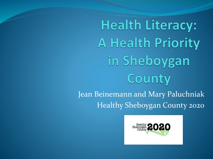 jean beinemann and mary paluchniak healthy n.w