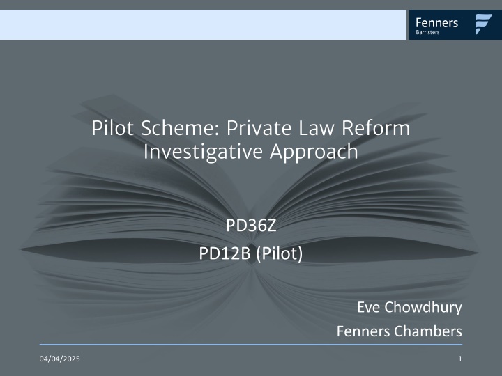 pilot scheme private law reform investigative n.w