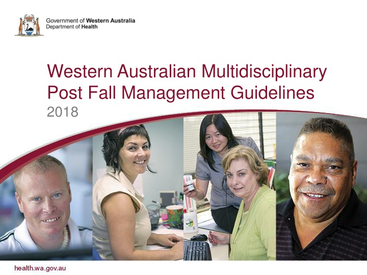 western australian multidisciplinary post fall n.w