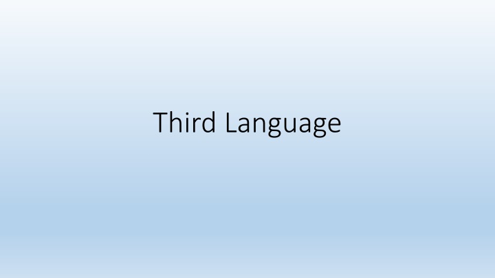 third language n.w