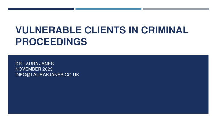 vulnerable clients in criminal proceedings n.w