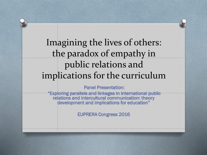 imagining the lives of others the paradox n.w