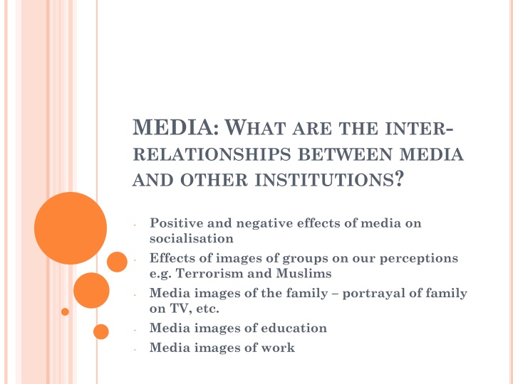 media w hat are the inter relationships between n.w
