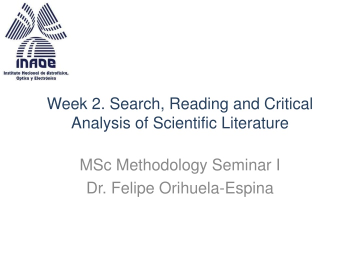 week 2 search reading and critical analysis n.w