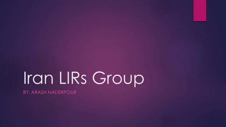 Iran LIRs Group: Community Support and Engagement