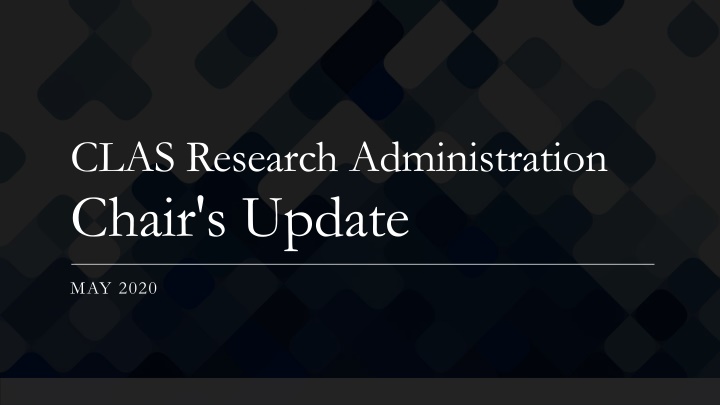 clas research administration chair s update n.w