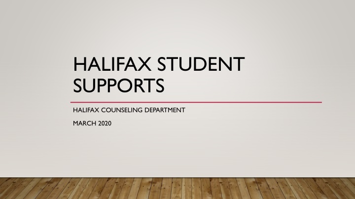halifax student supports n.w