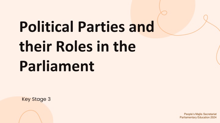 political parties and their roles n.w