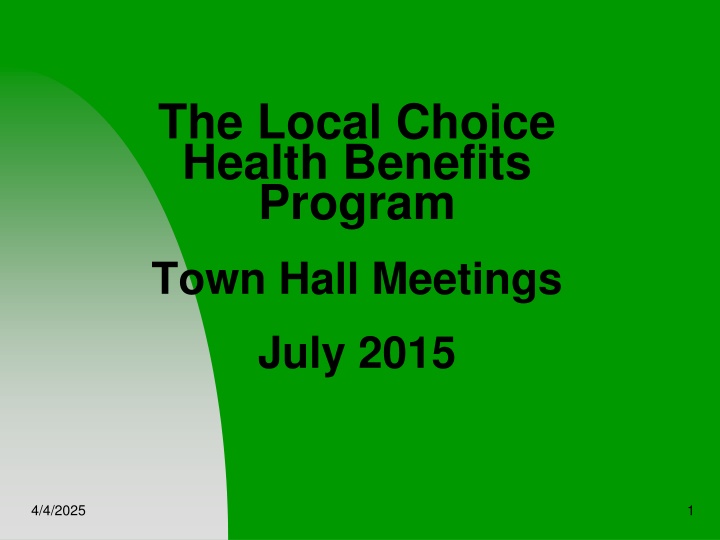 the local choice health benefits program town n.w