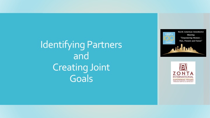 identifying partners and creating joint goals n.w