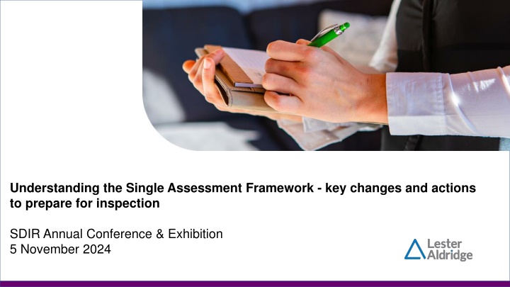 understanding the single assessment framework n.w