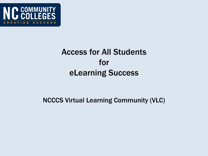 access for all students for elearning success n.w
