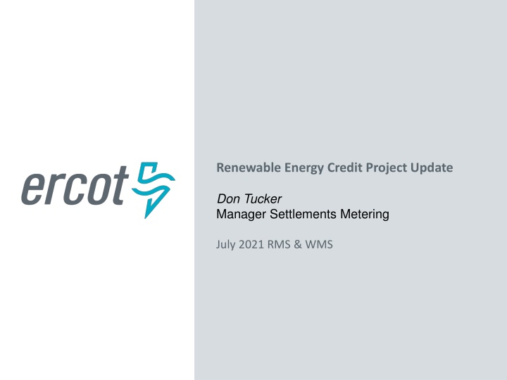 renewable energy credit project update n.w