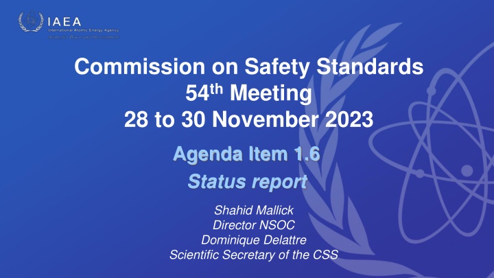 commission on safety standards 54 th meeting n.w