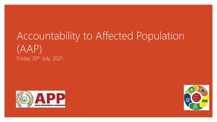 accountability to affected population aap friday n.w