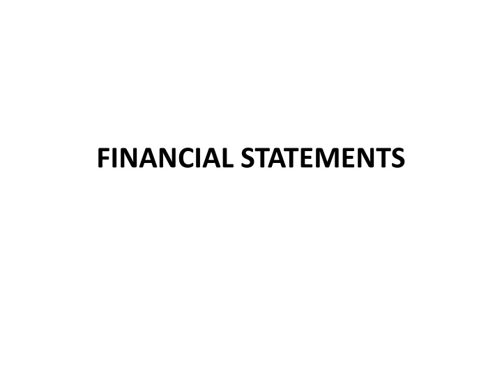 financial statements n.w