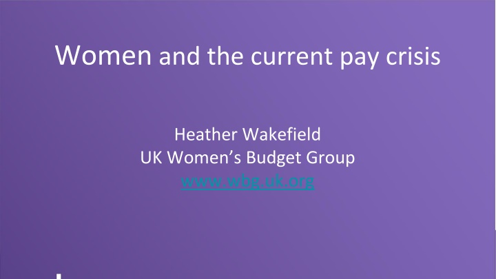 women and the current pay crisis n.w
