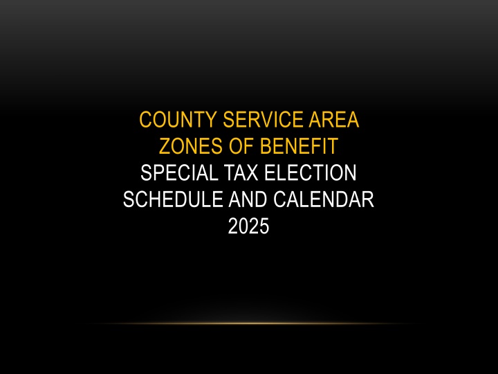 county service area zones of benefit special n.w