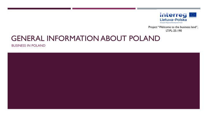 General Information About Poland's Business Landscape