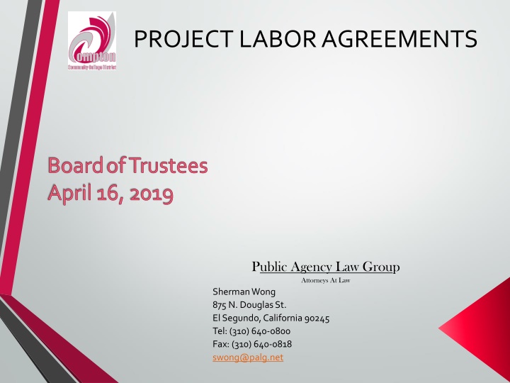 project labor agreements n.w