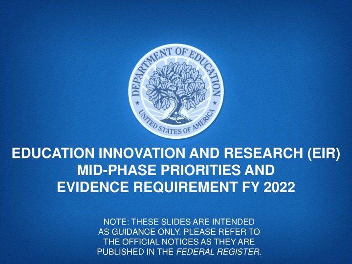 education innovation and research eir mid phase n.w