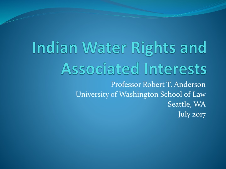 professor robert t anderson university n.w