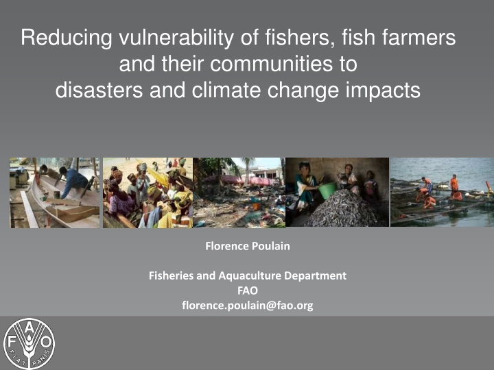 reducing vulnerability of fishers fish farmers n.w