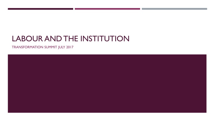 labourand the institution n.w