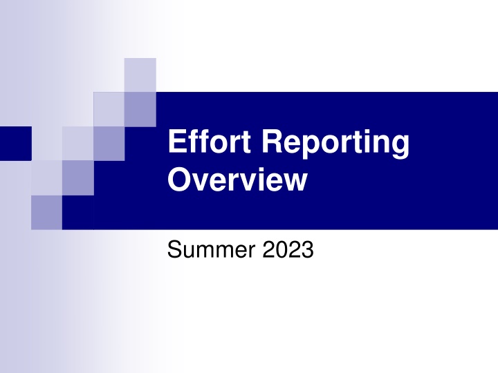 effort reporting overview n.w