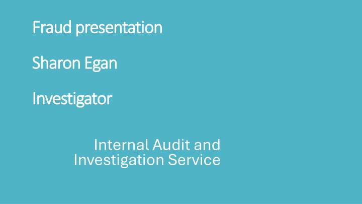 fraud presentation fraud presentation n.w
