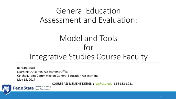 general education assessment and evaluation n.w