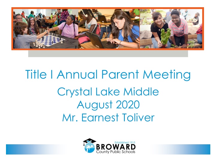 title i annual parent meeting crystal lake middle n.w