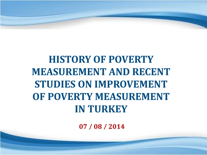 history of poverty measurement and recent studies n.w