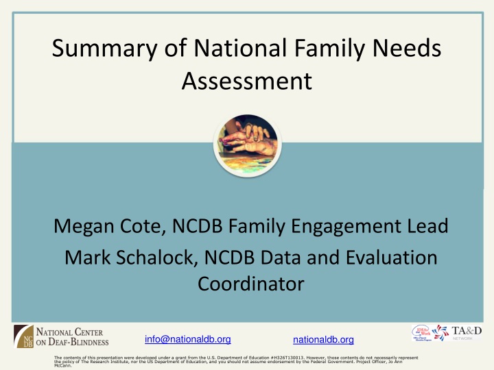 summary of national family needs assessment n.w