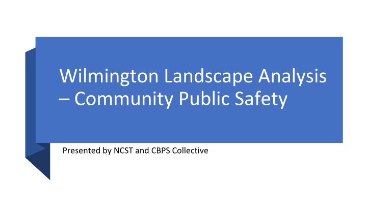 wilmington landscape analysis community public n.w