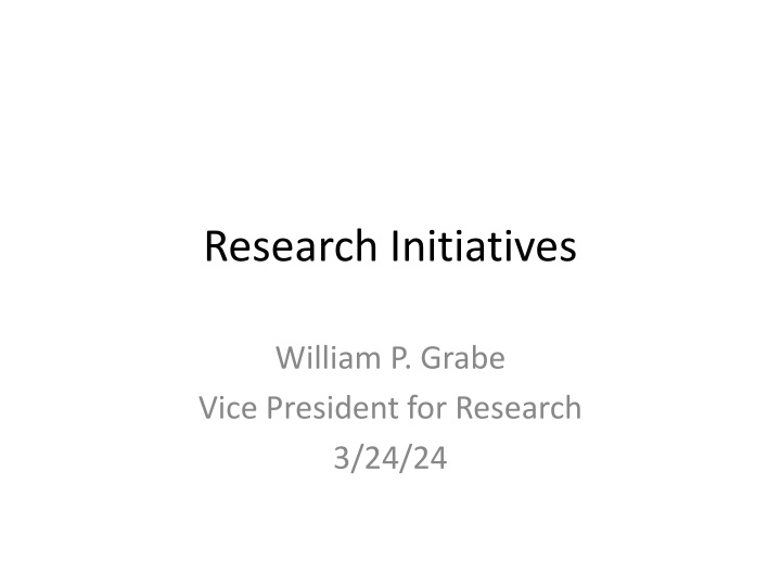 research initiatives n.w