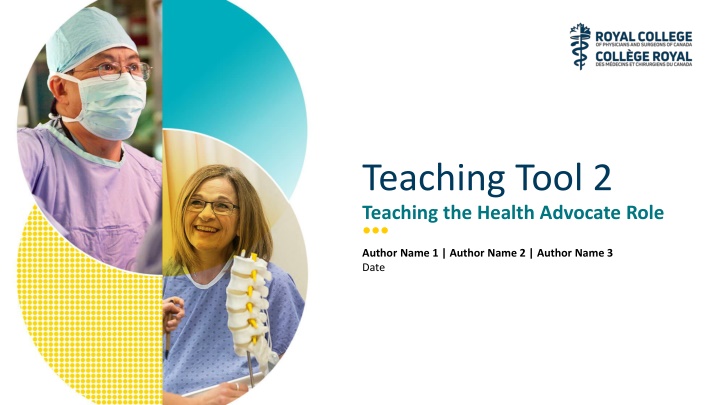 teaching tool 2 teaching the health advocate role n.w