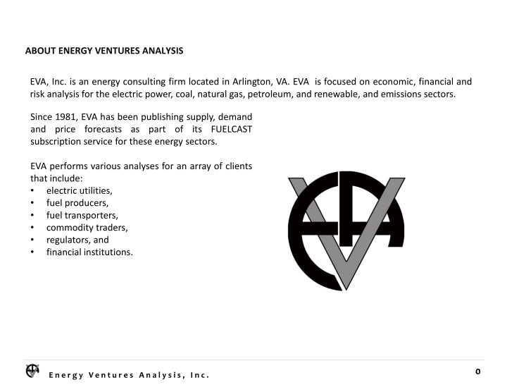 about energy ventures analysis n.w