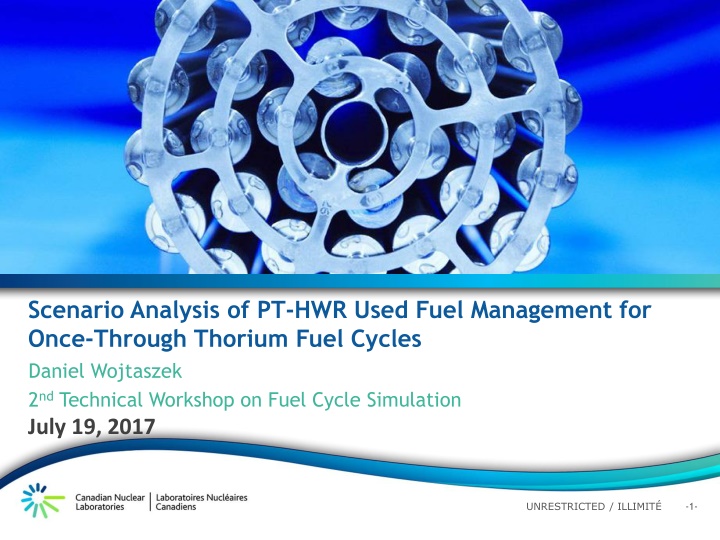 scenario analysis of pt hwr used fuel management n.w