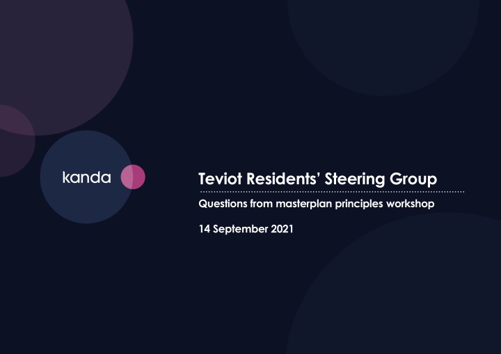 teviot residents steering group n.w