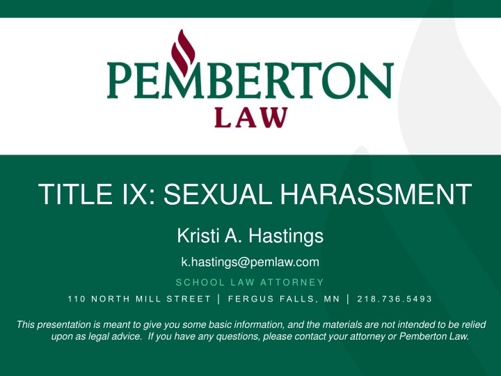 title ix sexual harassment n.w