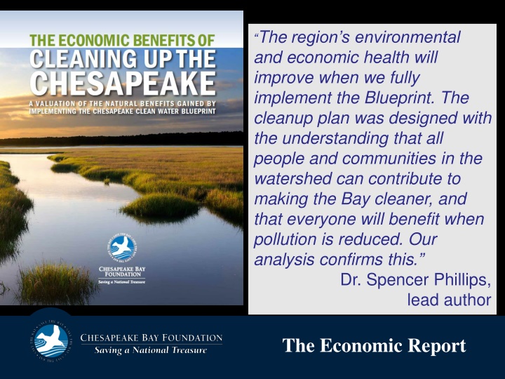 Economic Benefits of Chesapeake Clean Water Blueprint