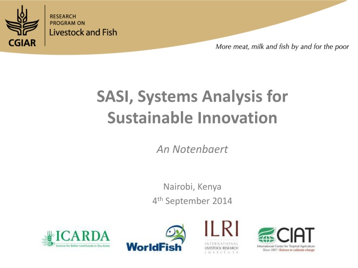 sasi systems analysis for sustainable innovation n.w