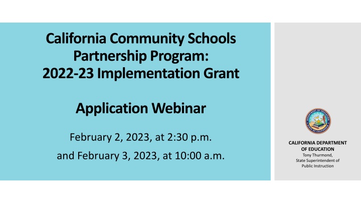 california community schools partnership program n.w