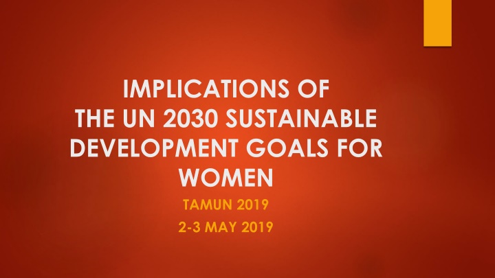 implications of the un 2030 sustainable n.w