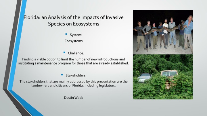 florida an analysis of the impacts of invasive n.w