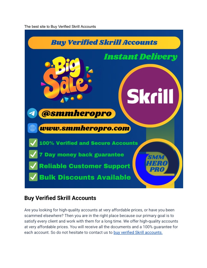 the best site to buy verified skrill accounts n.w