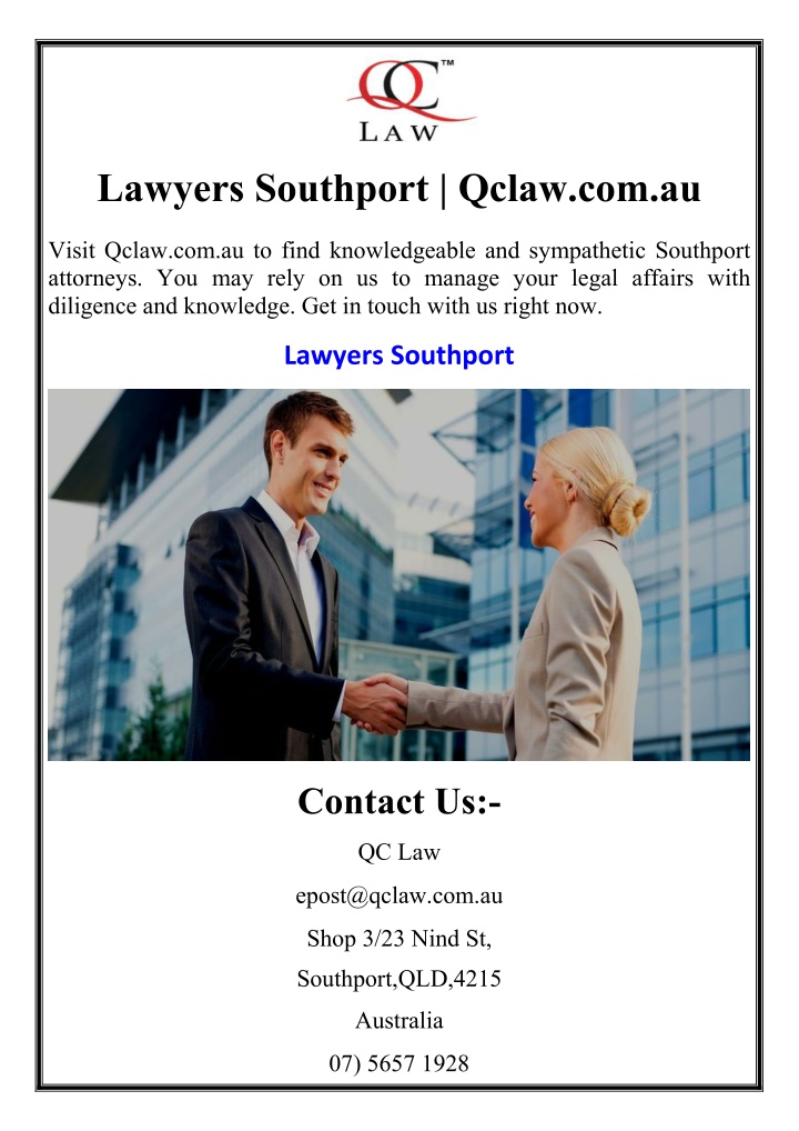 lawyers southport qclaw com au n.w