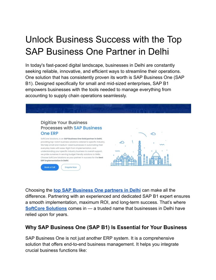 unlock business success with the top sap business n.w