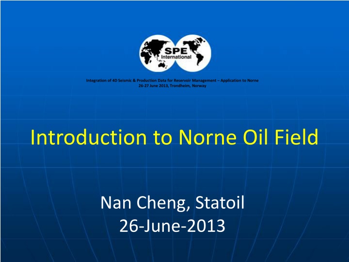 integration of 4d seismic production data n.w